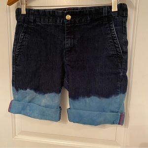 KATE SPADE BROOME STREET JEAN SHORTS BLUE DENIM BERMUDA POCKETS ZIP FLY Size 29
